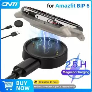 [호환] Amazfit BIP 6용 시계 충전기 자기 고속 충전 케이블 [휴대용] BIP6 액세서리용 무선