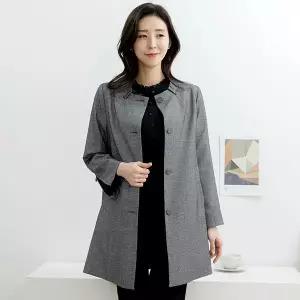 봄 여자 차이나 진주 체크 모던 빅사이즈 정장 자켓 마담옷 40-50대 중년여성의류 모임 하객 출근룩1295225