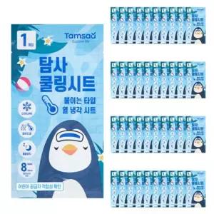이마 쿨패치 머리 열 날때 붙이는 열 내리는 쿨패드 아이스팩 냉패치 해열 냉각 시트 40매