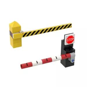 MOC 블록 부품 울타리 패키지 극 가드 주차 레일 도시 통로 빌딩 철도 Train rail Yellow