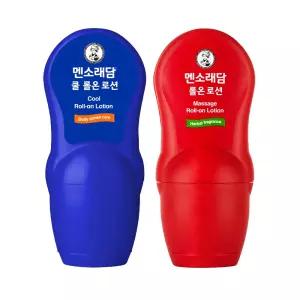 멘소래담 쿨 롤온 로션 50ml + 마사지 핫 롤온 로션 50ml