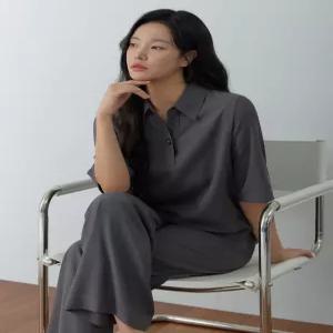 커버핏 블루종 블라우스 LOWSQ301_GR