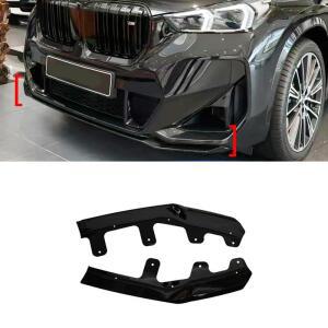 BMW X1 U11 스포츠 버전 23-26 차량용 2피스 MP 스타일 프론트 스플리터 범퍼 립 개조 외관 튜닝 바디 키트