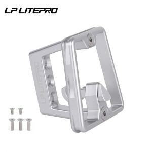 Lite프로 알루미늄 7075 CNC 접이식 자전거 전면 캐리어 마운트 브롬톤 호환/다혼용 - 블랙/레드/골드/실버