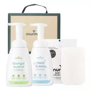 머머 버블 선물세트 궁디버블250ml+핸드버블250ml+사각 곤약스펀지