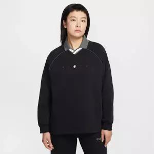 [나이키]긴팔 티셔츠 IF0257 010 스포츠웨어 플리스 여성 오버사이즈 그래픽 폴