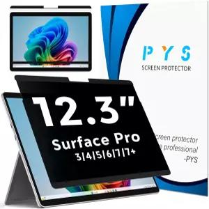 Microsoft Surface Pro 7 Plus 6 5 4 3용 PYS 마그네틱 프라이버시 화면 분리 가능한 123인치 보호기 매트