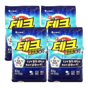 엘지 테크 호르몬으로 인한 특유취제거 분말 세탁세제 X 4개