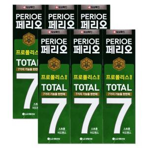 엘지 페리오 토탈 7 치약 스트롱 140g 3개입 X 2개