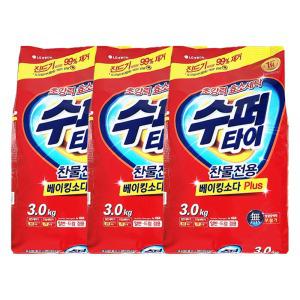엘지 수퍼타이 찬물전용 세탁세제 분말 리필 3.0kg x 3개