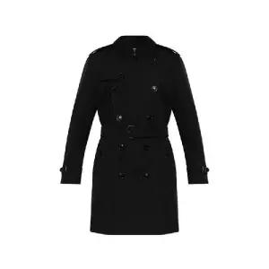 Burberry 더블 브레스티드 벨트 켄싱턴 트렌치코트 8117229A1189 BLACK TP976428389