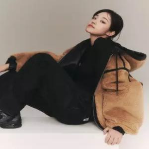 리 리버서블 신세틱 레더 후드 블랙 라이더자켓 양면재킷 LE2404JK22BK 4457941