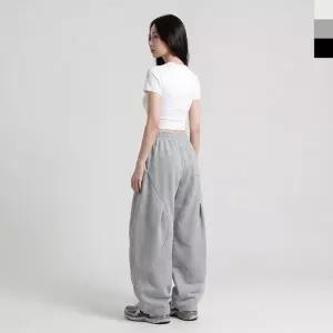 세미 신상 배기팬츠 긴바지 여성바지 배기 밴딩바지