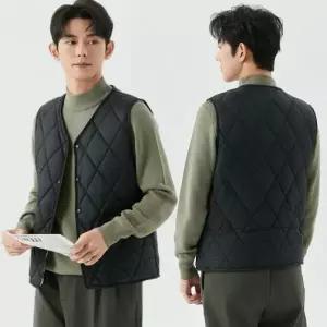 남녀공용 V넥 경량 퀼팅조끼