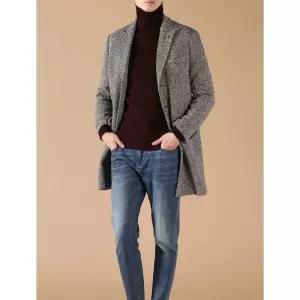Panicale [Made In Italy] 싱글 브레스트 울 트위드 코트 F-SCOAT53-GR 1033735