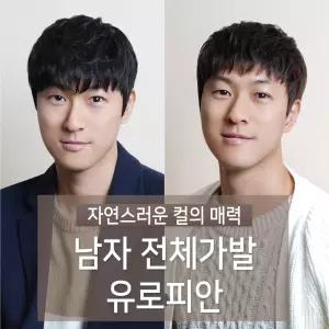 남자가발 통가발 유로피안 자연스러운 컬이 매력적인 전체 탈모가발