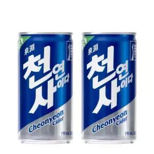 [일화] 천연사이다 190mlx30캔X2박스 총60캔