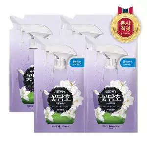 [엘지생활건강]샤프란 꽃담초 섬유탈취제 리필(자스민꽃) 320ml x 4개