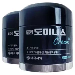 태극제약 TG 도미나스 크림 RX 기미 완화 미백 주름 개선 기능성 화장품 50g 2개