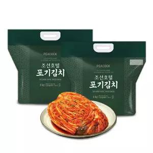 ㅁ[피코크] 조선호텔 포기김치 4kg X 2팩 (총 8kg)