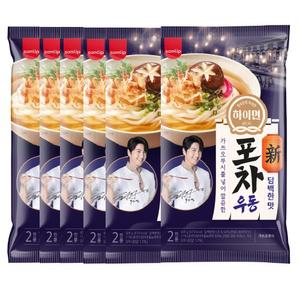 삼립 하이면 포차우동 담백한맛 428g 2인분 x6개 /가쓰오 완도김우동 라면 장칼국수