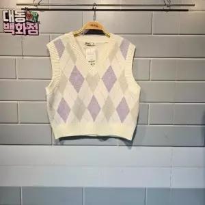 유솔대동백화점DP01크롭아가일조끼ULKA24153