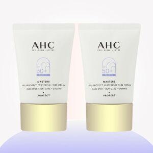 (91)AHC 마스터즈 멜라프로텍트 워터풀 선크림 40ml 2개+마스크랜덤/박세리선크림