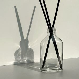 디퓨저 용기-캘빈(뚜껑 포함)-50ml 납작 유리병 공병 방향제 하바리움 만들기