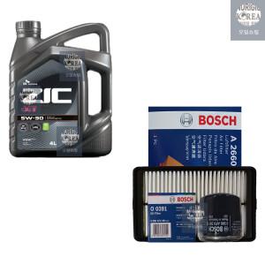 ZIC 티볼리 1.6 가솔린 지크 X7 5W30 4L 엔진오일+필터 세트 0391-2660