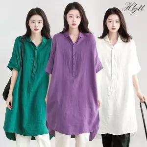 [헬리꽁땡] 반오픈 롱셔츠 원피스3종