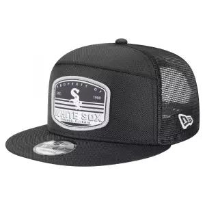 [해외] 뉴에라 모자 MLB [시카고 화이트삭스] Split Panel 9FIFTY Trucker Snapback - Black 1157017