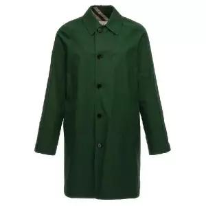 Burberry 리버서블 체크 버튼 카 코트 8080655SP24MOPA B8636 TP934962870