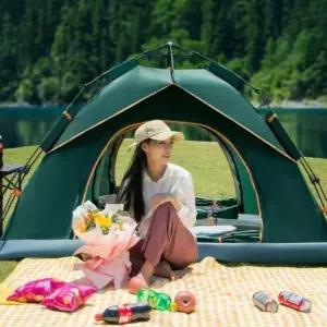 피크닉 낚시 야외 캠핑 원터치 천막 텐트 2-3인용 원터치차박텐트 (WFJ2F00)
