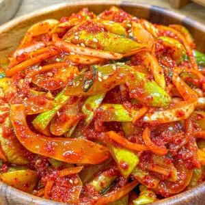 농가살리기 주미겸 꼬들꼬들 전라도식 오이 무침 김치 500g