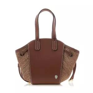 [헬렌 카민스키] SS25 여성 파이트 라피아 토트백 BAG51737 CUOIO NOUGAT