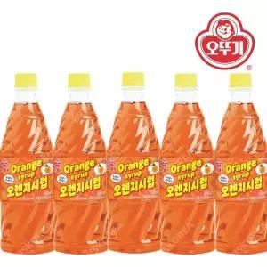 [셀러허브]오뚜기 오렌지향 슬러시시럽 1kg 5개 슬러쉬 원액 음료 (S12536088)
