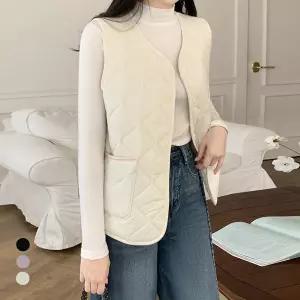 [카라] KARRA 플랫퀼팅패딩베스트_A5W0075