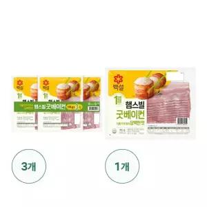 [CJ제일제당] 햄스빌 굿베이컨 110G * 9 + 굿베이컨 75G