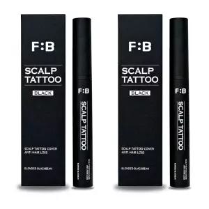 포뷰트 두피 타투 블랙 정수리 헤어라인 커버 15g x 2개