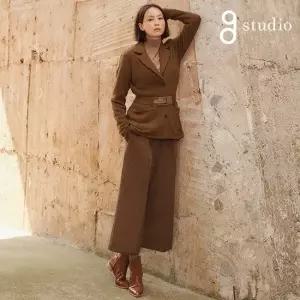 지스튜디오 [최초가79000]21FW 스웨이드 큐롯 팬츠
