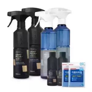 불스원 뉴 크리스탈코트 플러스 500ml 2개철분제거제 2개 세트구성 코트리필 150ml 다용도타월