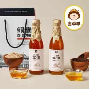 [홍주부] 더 진한 참기름 350ml+들기름350ml (총2병)