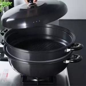 유진토스코 찜기 찜솥 찜통 찜 냄비 경질 2단 34cm 찜기 찜솥