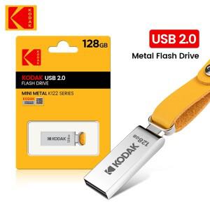 코닥 K122 메탈 USB 플래시 드라이브 2.0 고속 32GB/64GB/128GB 미니 U디스크 메모리 스틱 (PC 및 차량용