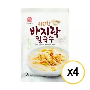 [NS홈쇼핑]한일식품 본고장 시원한 바지락 칼국수 2인 427.6g x 4개[35843103]