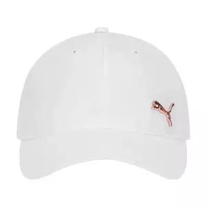 PUMA 여성용 에버캣 오팔 야구 모자 화이트/골드 US