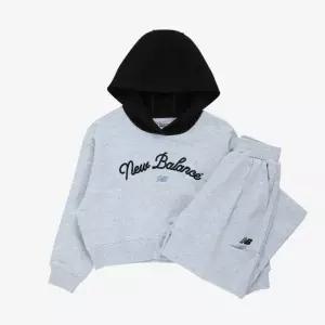 뉴발란스키즈 NBgC_여아 후드티 와이드팬츠셋업 NK9YG1806G_(AA)Light Melange Gray