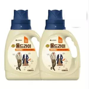 LG 테크 울드라이 이염방지 니트 중성세제 용기 2개 빨래 신혼 집들이 자취 1.5L