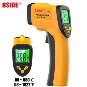 BSIDE 새로운 적외선 온도계 전문 디지털 IR-LCD 측정기-50 ~ 550 비접촉 레이저 고온계