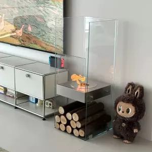 바이오 에탄올 난로 알콜 불멍 항목 단일 아파트 가정용 유리화로